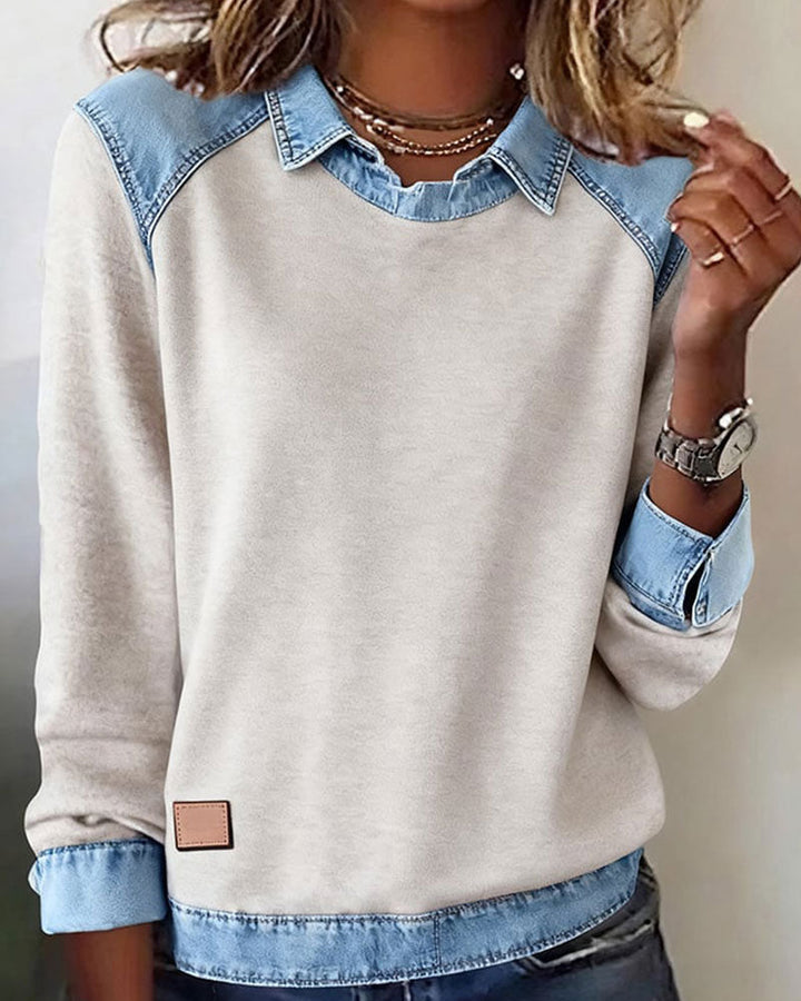 Trendy Long Sleeve Button-Up Shirt