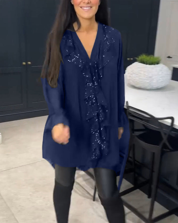 Ruffled Blouse with Elegant Style