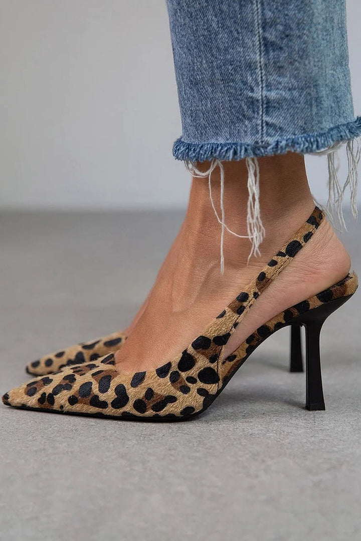 LEOPARD | SLINGBACK HEELS