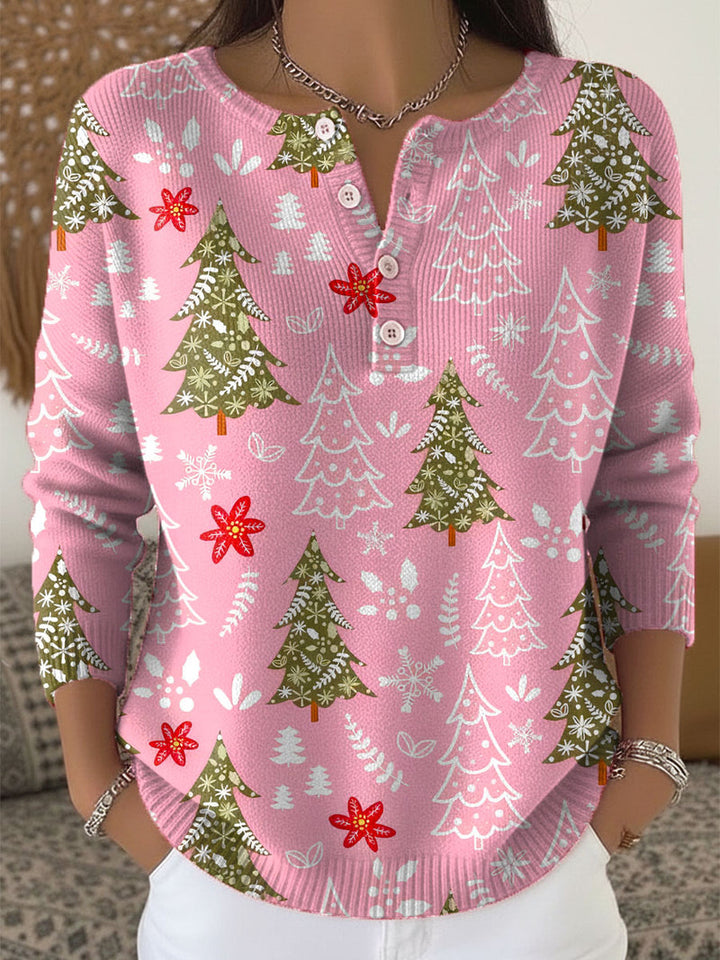 Mila | Christmas Sweater With Buttons