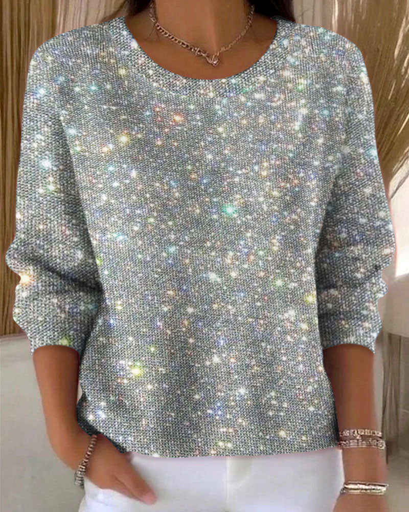 Casual Round Neck Sweatshirt