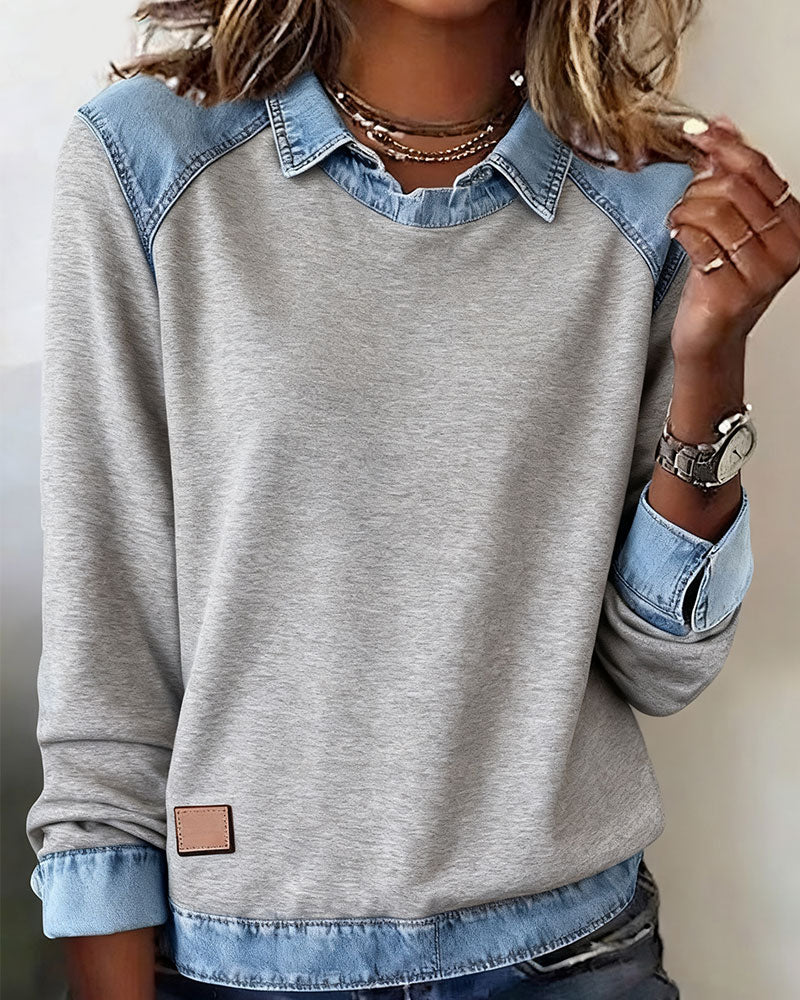 Trendy Long Sleeve Button-Up Shirt