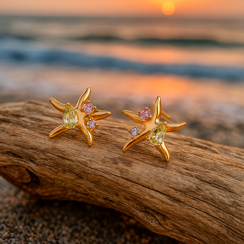 Arabelle | Starfish Sparkle Earrings