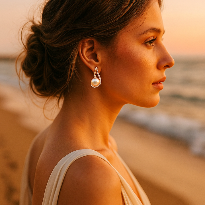 Enchanting Echoes | Timeless Button Earrings