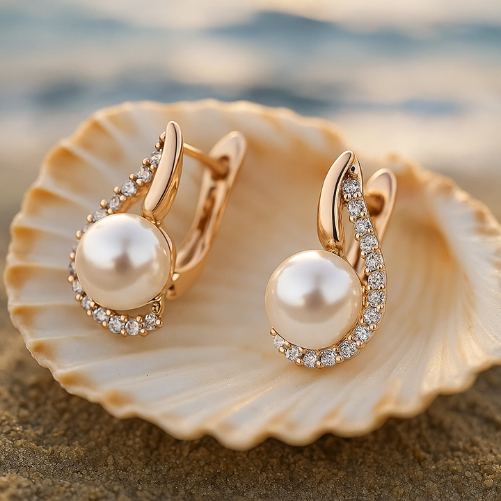Enchanting Echoes | Timeless Button Earrings
