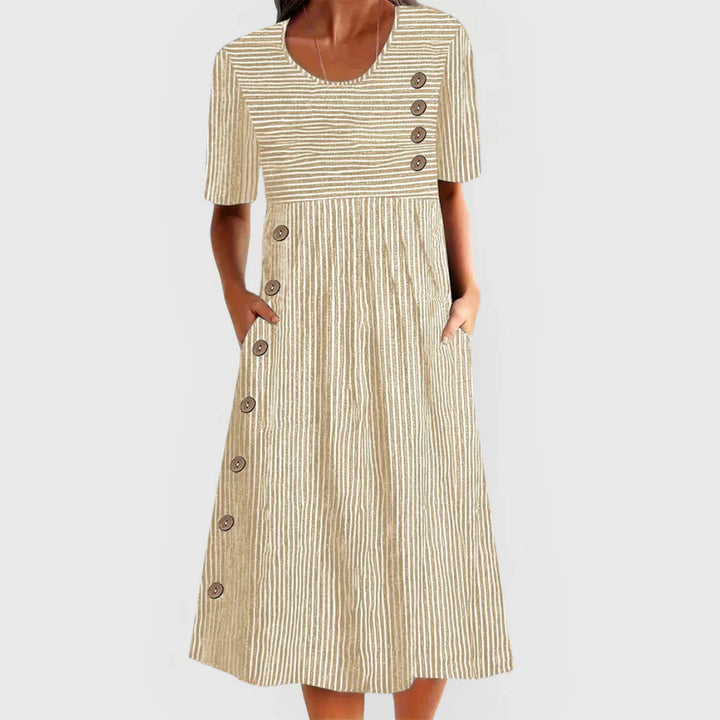 Wanda™ Striped Midi Dress