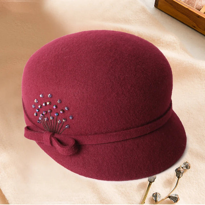 Eleanor Wool Cloche Beret