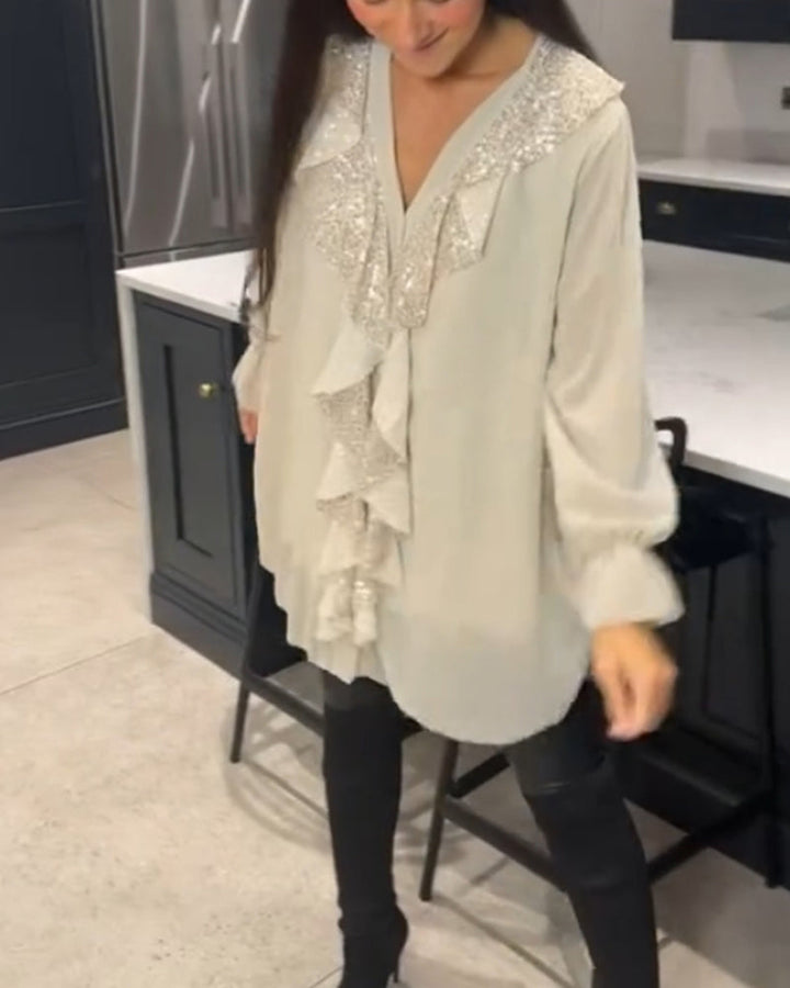 Ruffled Blouse with Elegant Style