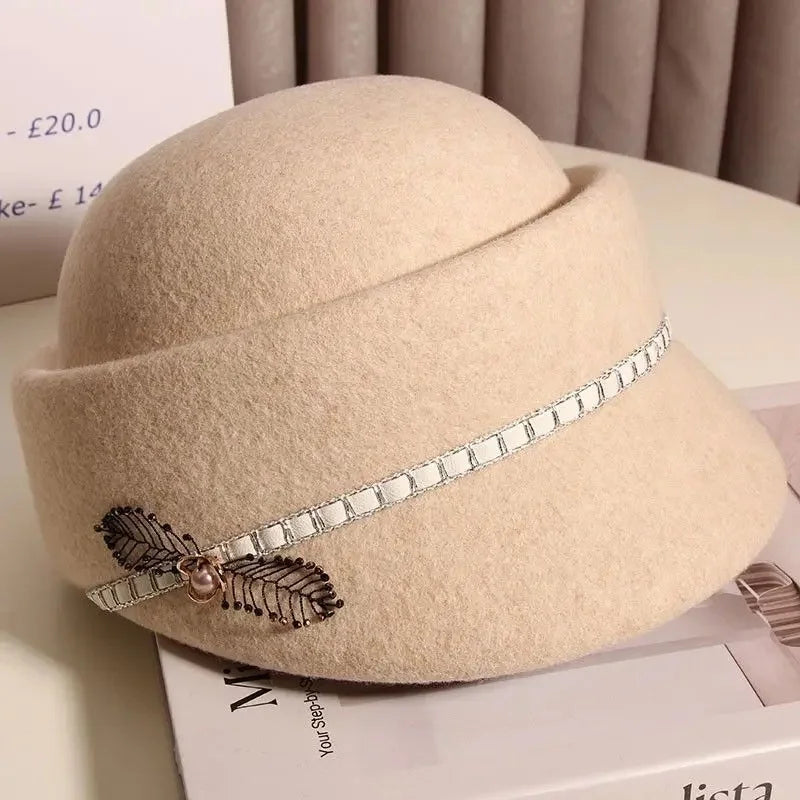 Marcelline Wool Riding Cloche