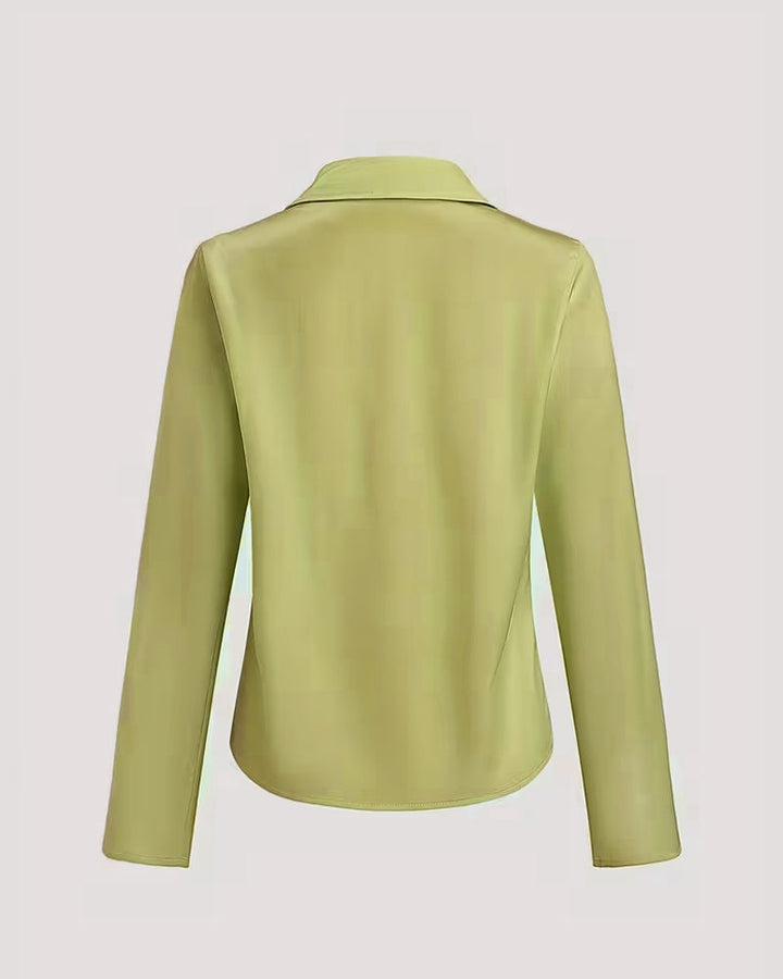 Printed Right Shoulder Reversed Blouse