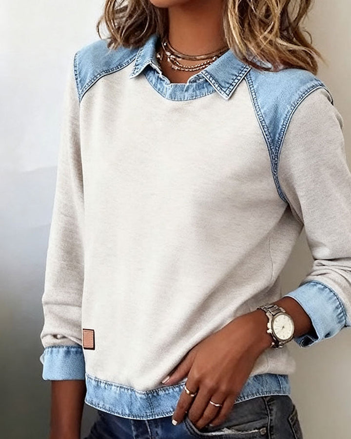 Trendy Long Sleeve Button-Up Shirt