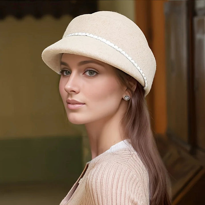 Marcelline Wool Riding Cloche