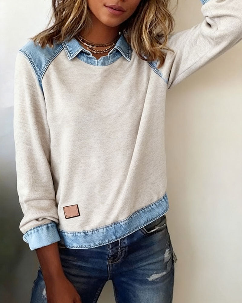 Trendy Long Sleeve Button-Up Shirt