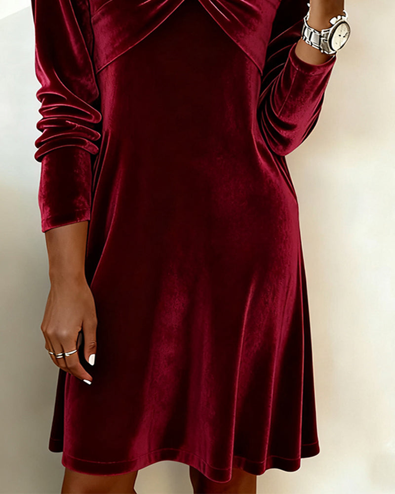 Anna - Loose Fitting Velvet Dress