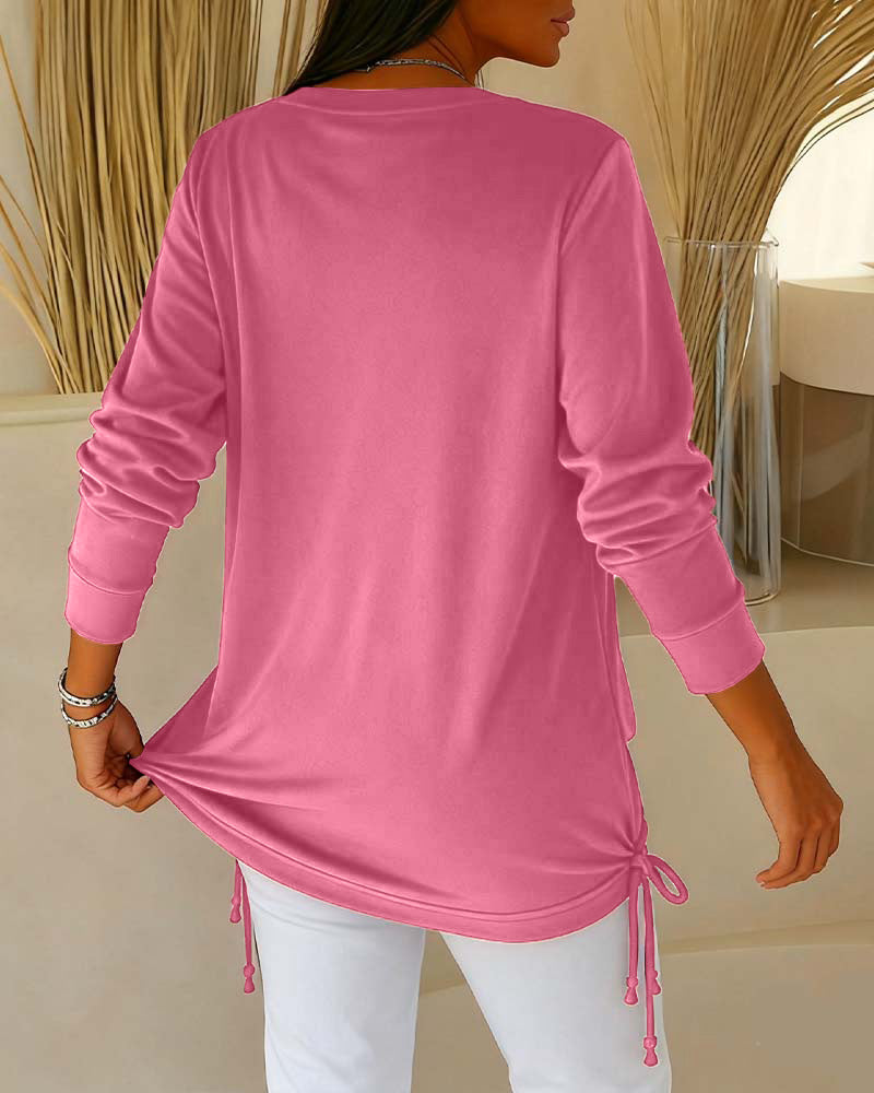 Two-Tone Sequin Top Effect Two-in-One