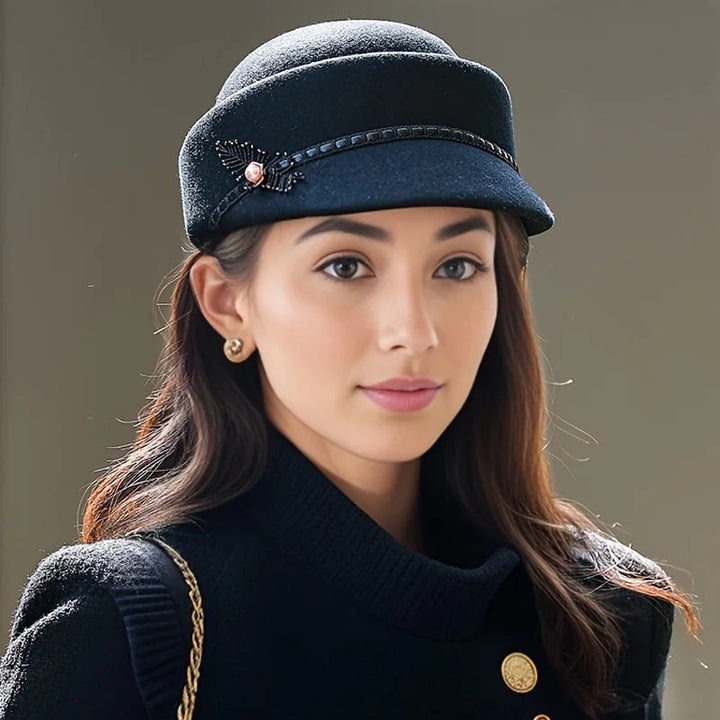 Marcelline Wool Riding Cloche