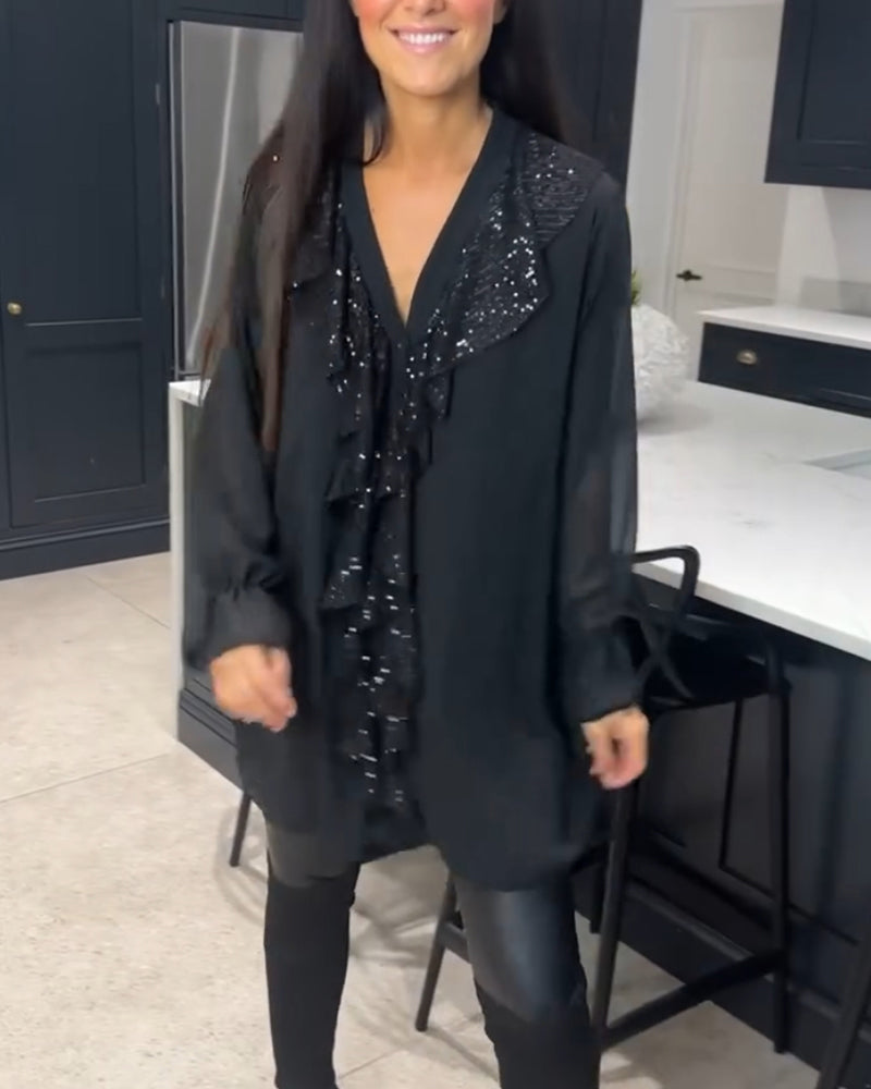 Ruffled Blouse with Elegant Style