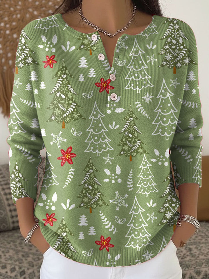 Mila | Christmas Sweater With Buttons