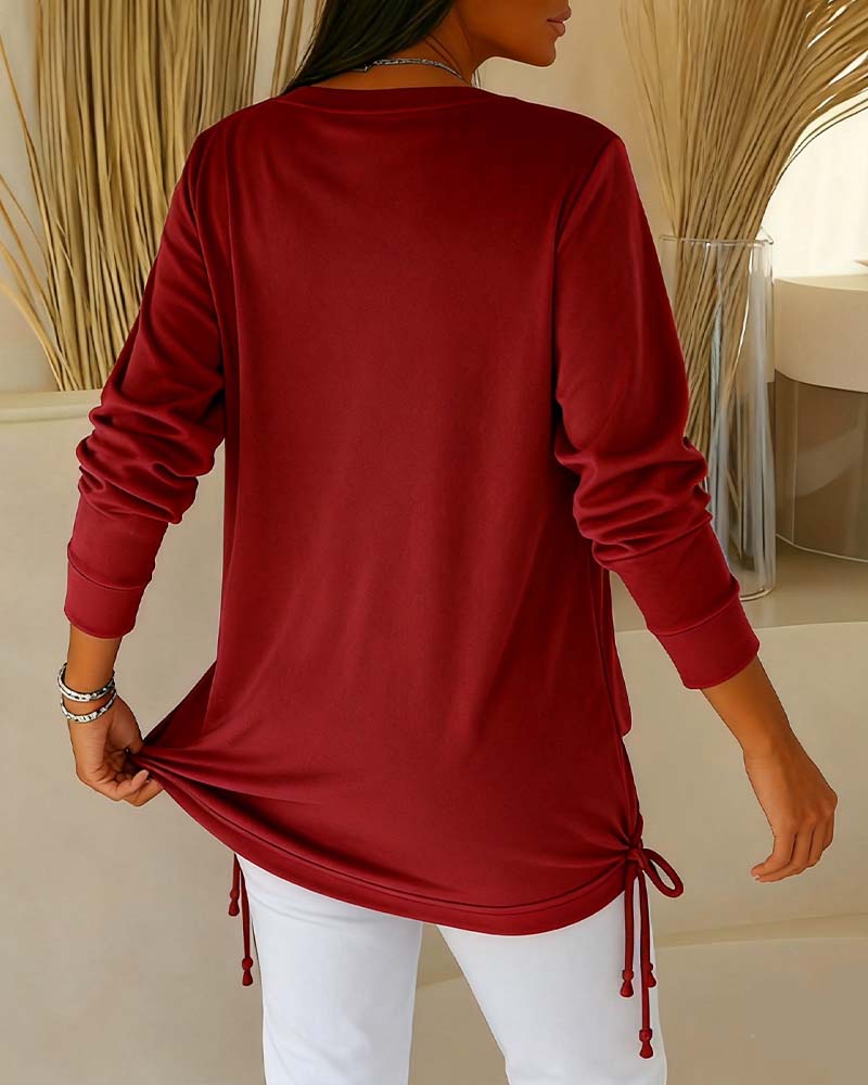 Two-Tone Sequin Top Effect Two-in-One