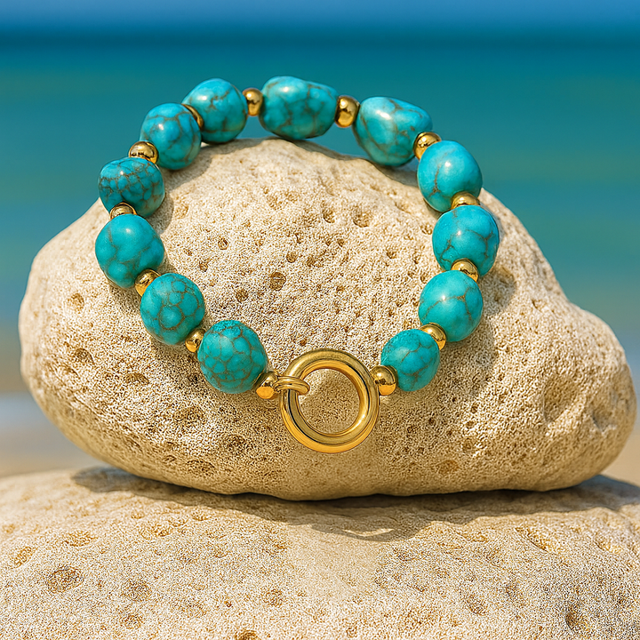Azure Tide Bracelet: Ocean Breeze Charm