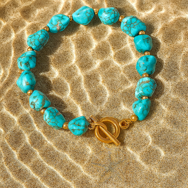 Azure Tide Bracelet: Ocean Breeze Charm
