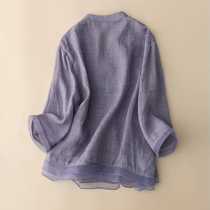 RISA LINEN BLOUSE