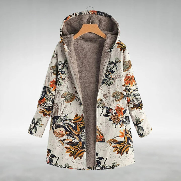 Sophia | Elegant Floral Fleece Jacket