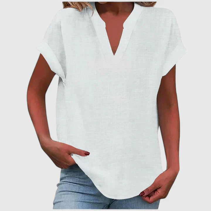 Xavinah | Comfortable V-Neck Blouse