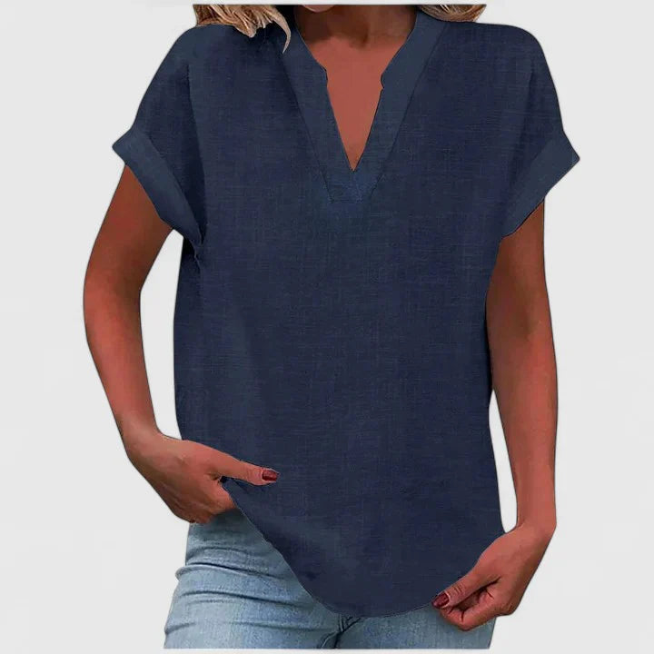 Xavinah | Comfortable V-Neck Blouse