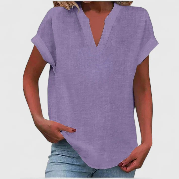 Xavinah | Comfortable V-Neck Blouse