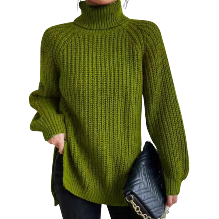 Yara ™ | Cotton Ladies' Turtleneck for Winter