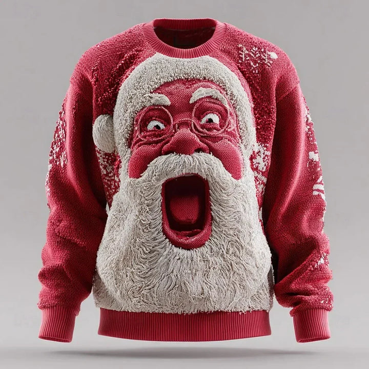 Petra | 3D Santa Expression Knit Sweater