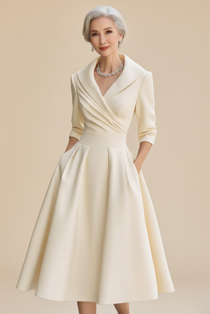 Eliana | Satin Midi Dress