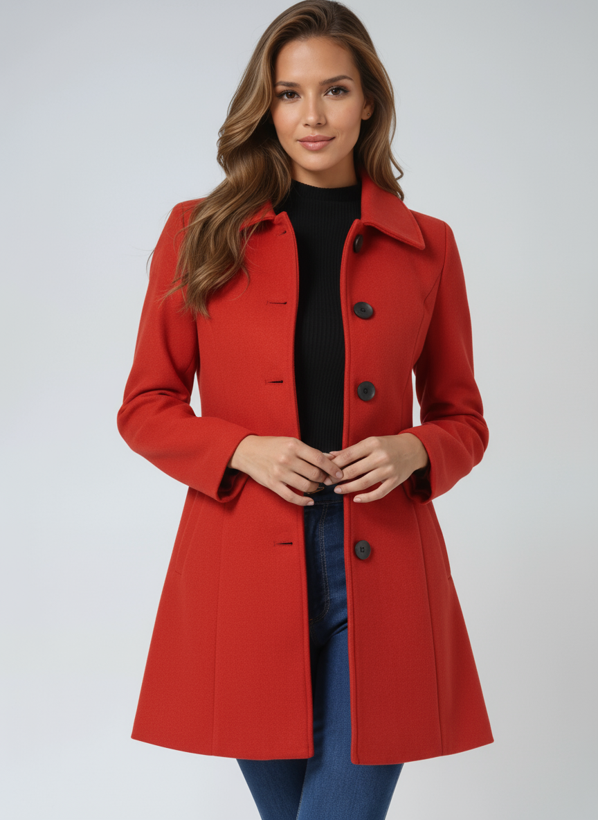 Bella | Women's Single Breasted Winter Trench Coat