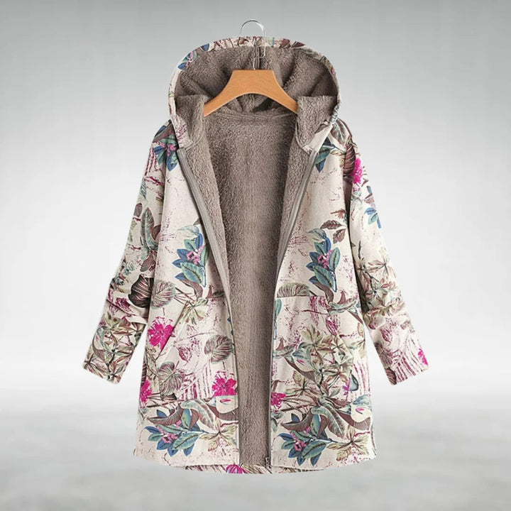 Sophia | Elegant Floral Fleece Jacket