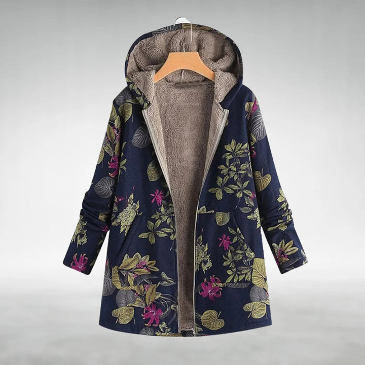 Sophia | Elegant Floral Fleece Jacket