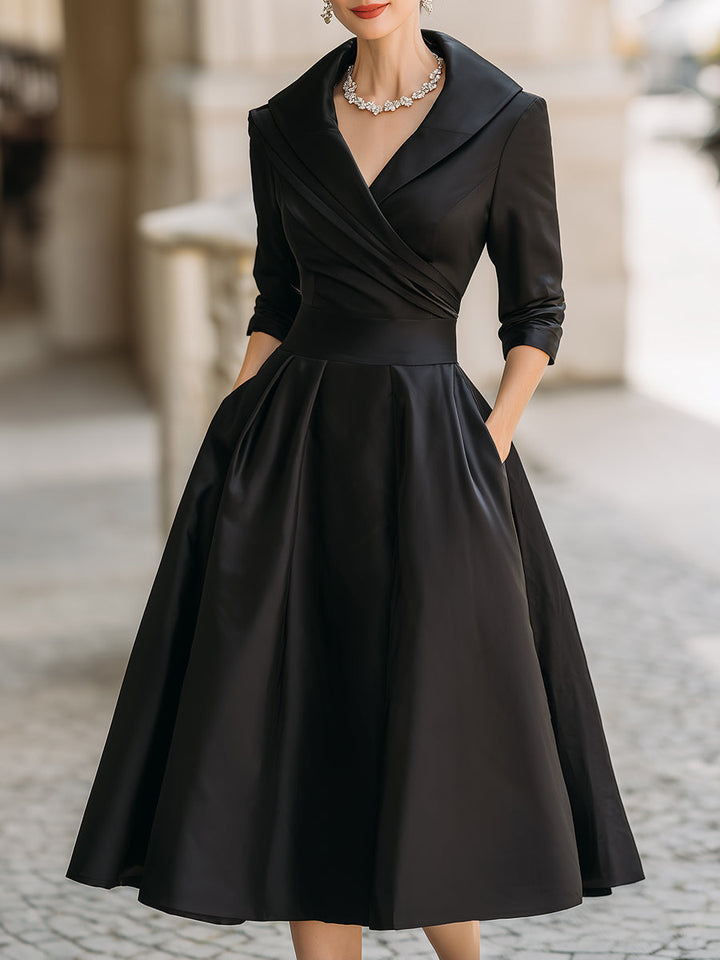 Eliana | Satin Midi Dress