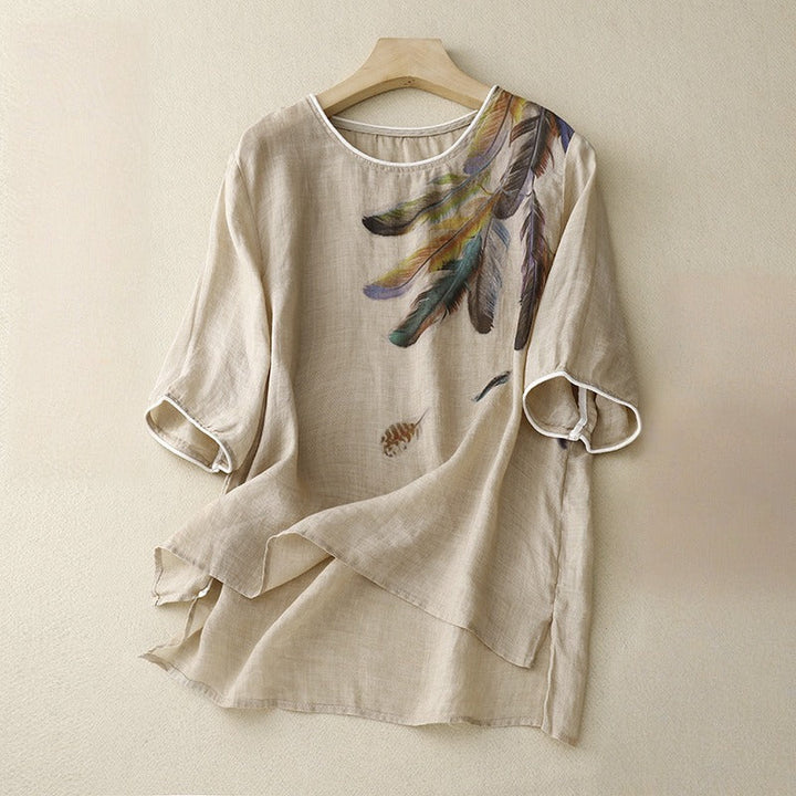 ALEXA LINEN BLOUSE