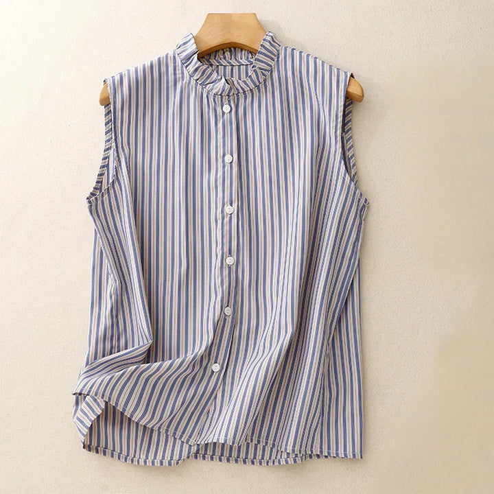 NANCY LINEN TOP