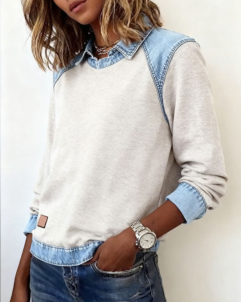 Trendy Long Sleeve Button-Up Shirt