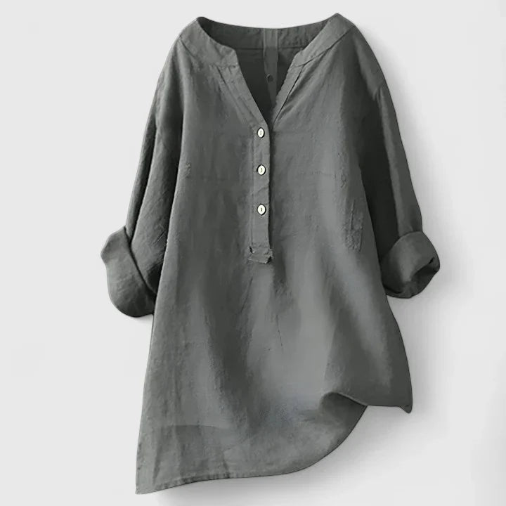 Larienne | Elegant Button-Front Shirt