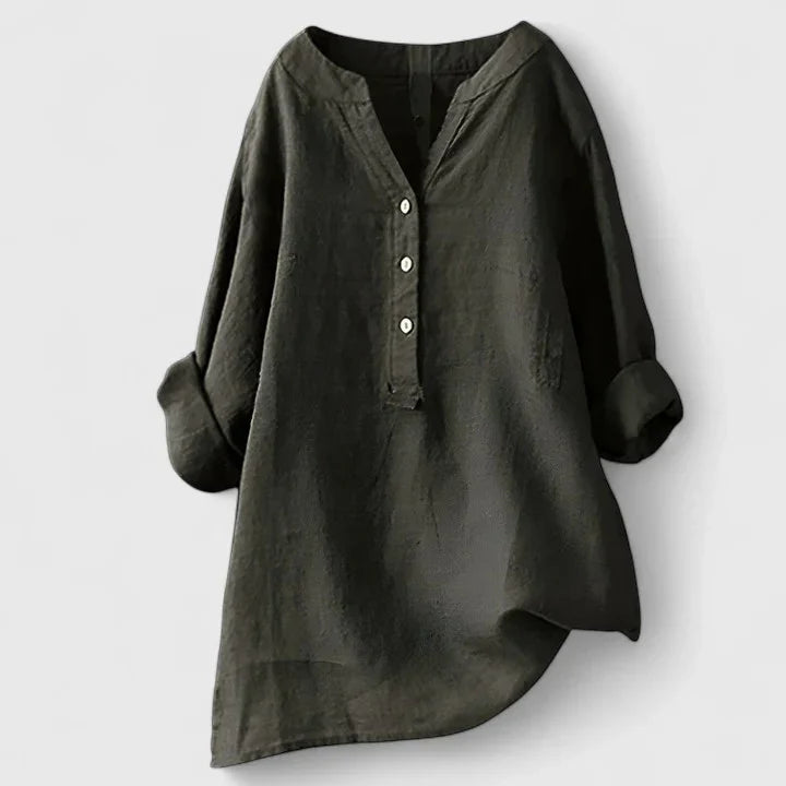 Larienne | Elegant Button-Front Shirt