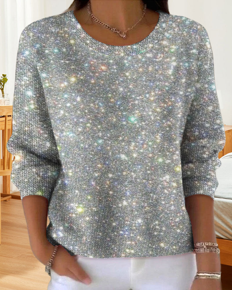 Casual Round Neck Sweatshirt