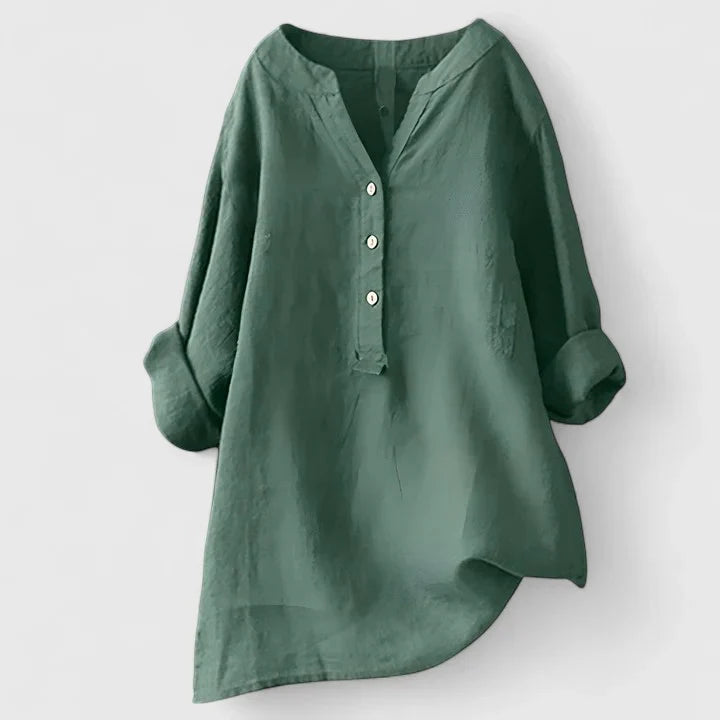 Larienne | Elegant Button-Front Shirt