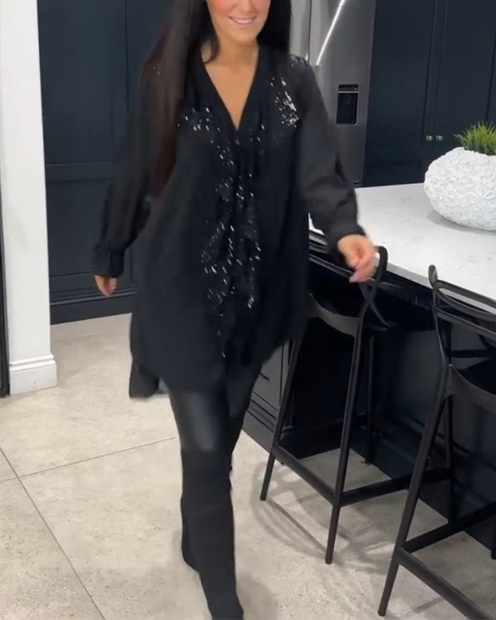 Ruffled Blouse with Elegant Style