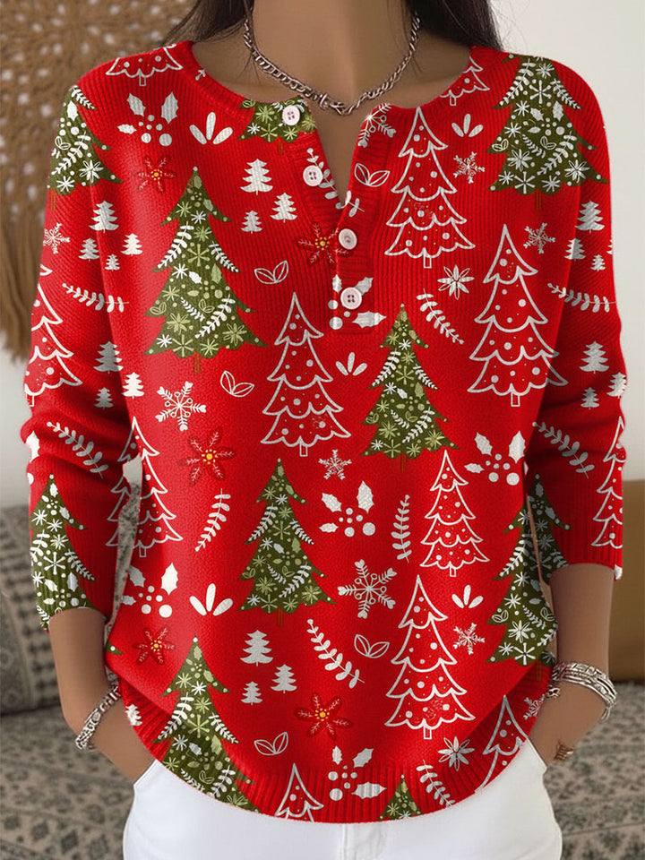 Mila | Christmas Sweater With Buttons