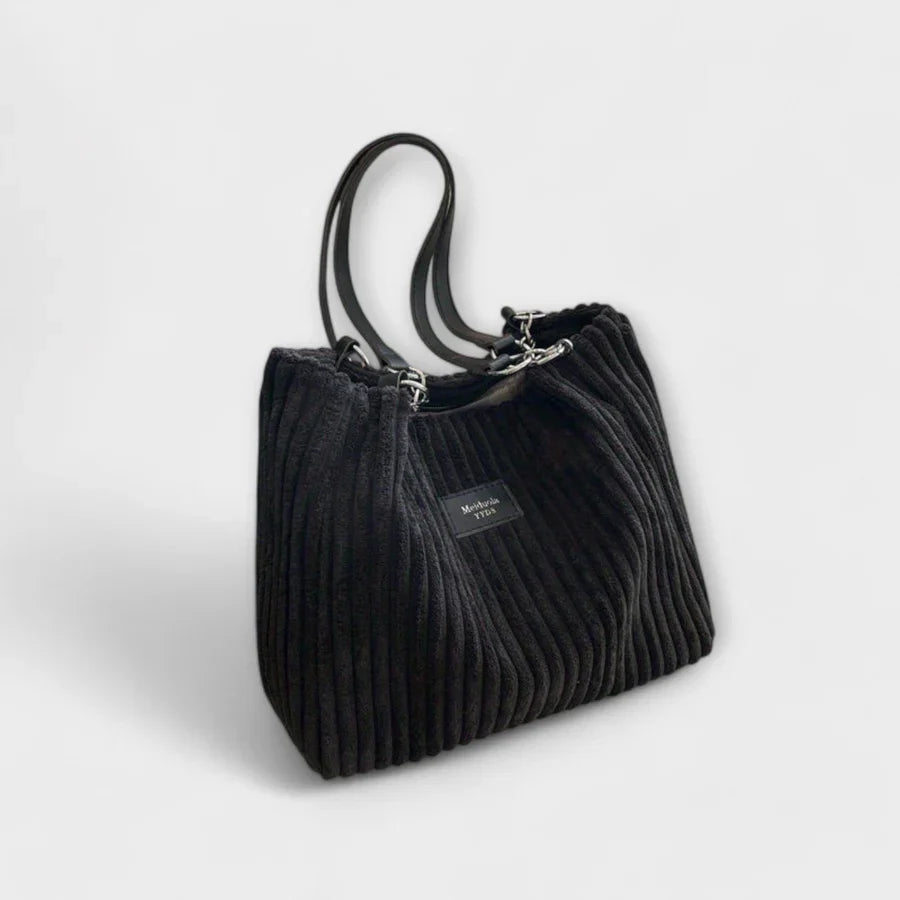 Olivia - Soft Cord Shoulder Bag