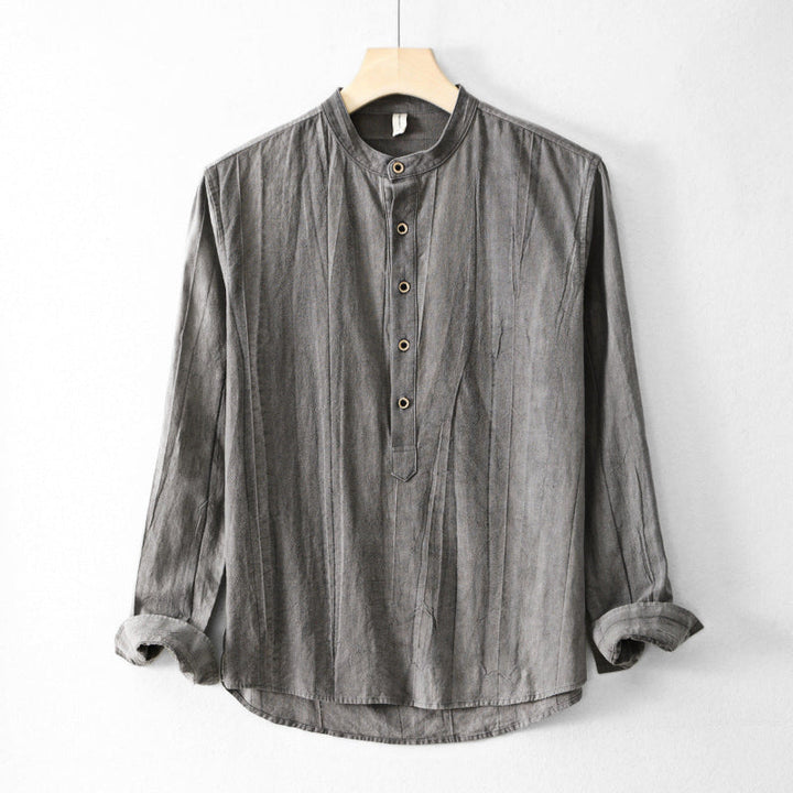 LINEN HENLEY SHIRT