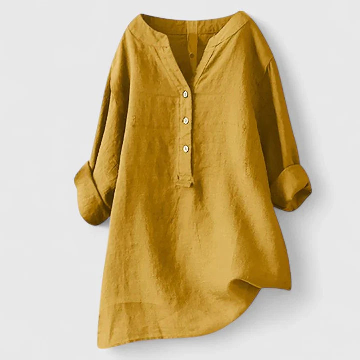 Larienne | Elegant Button-Front Shirt