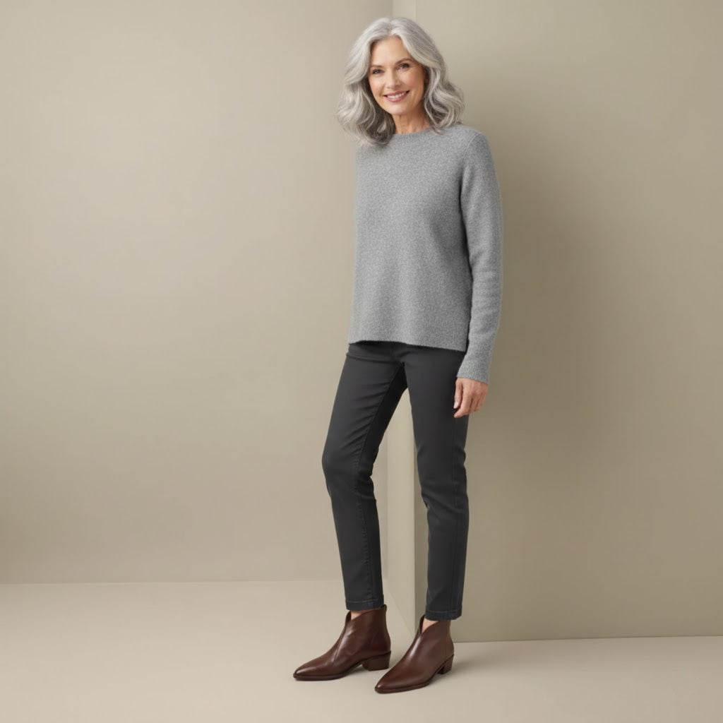 Lily| Luxury Ankle Boots with Low Heel